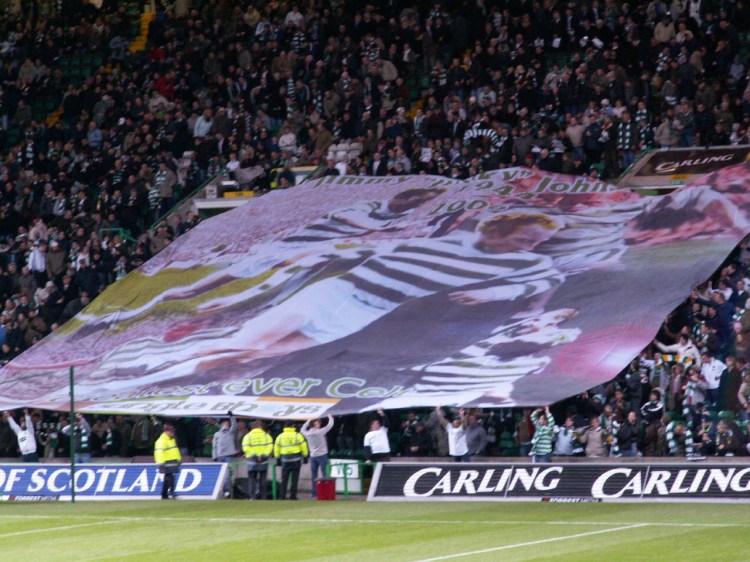 Jimmy Johnstone banner - Jungle Bhoys