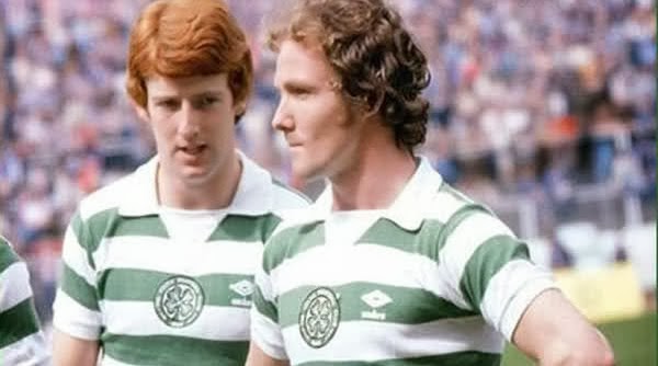 Johnny Doyle and Tommy Burns in hoops