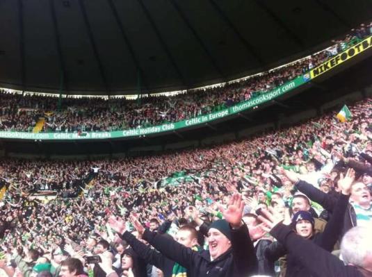Fans doing the Broony