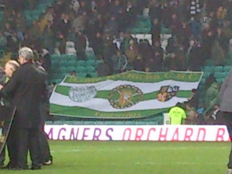 St Patricks CSC Lisburn banner at Celtic Park