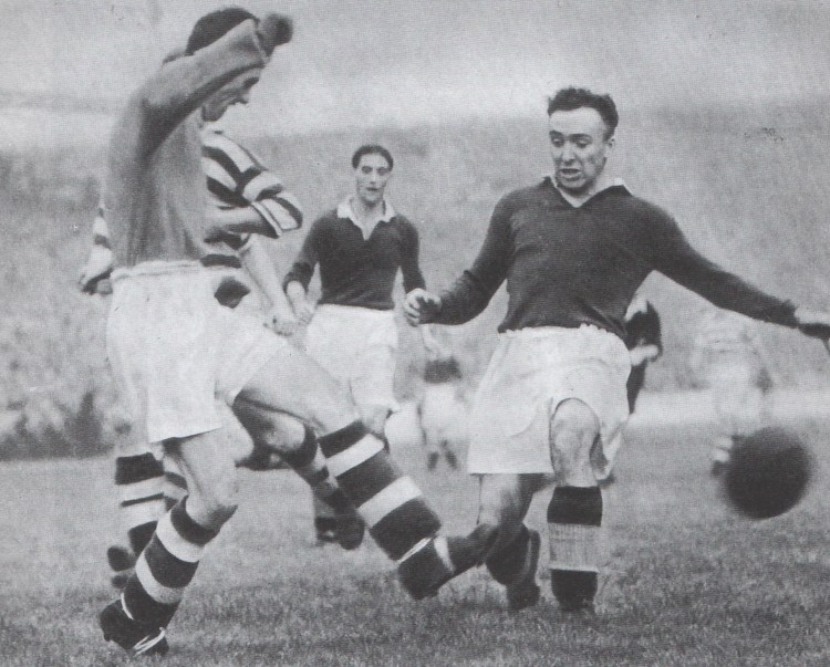 Boycott game Willie Miller saves from Williamson Sept 1949