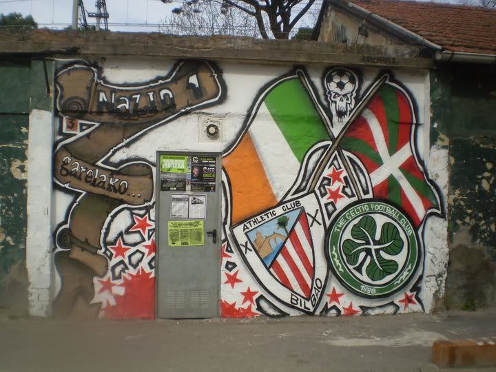 AC Bilbao and Celtic mural