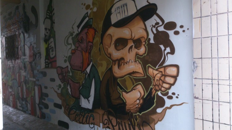 St Pauli Celtic mural in Hamburg 1