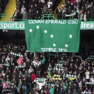 Govan Emerald and Temple Tims banner at CP