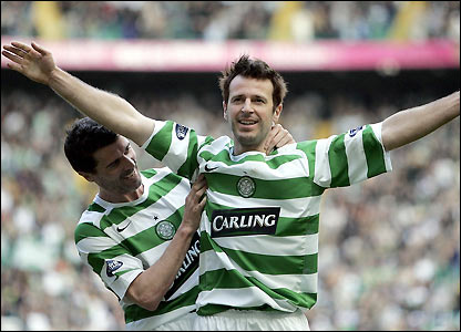 Maciej Zurawski celebrates