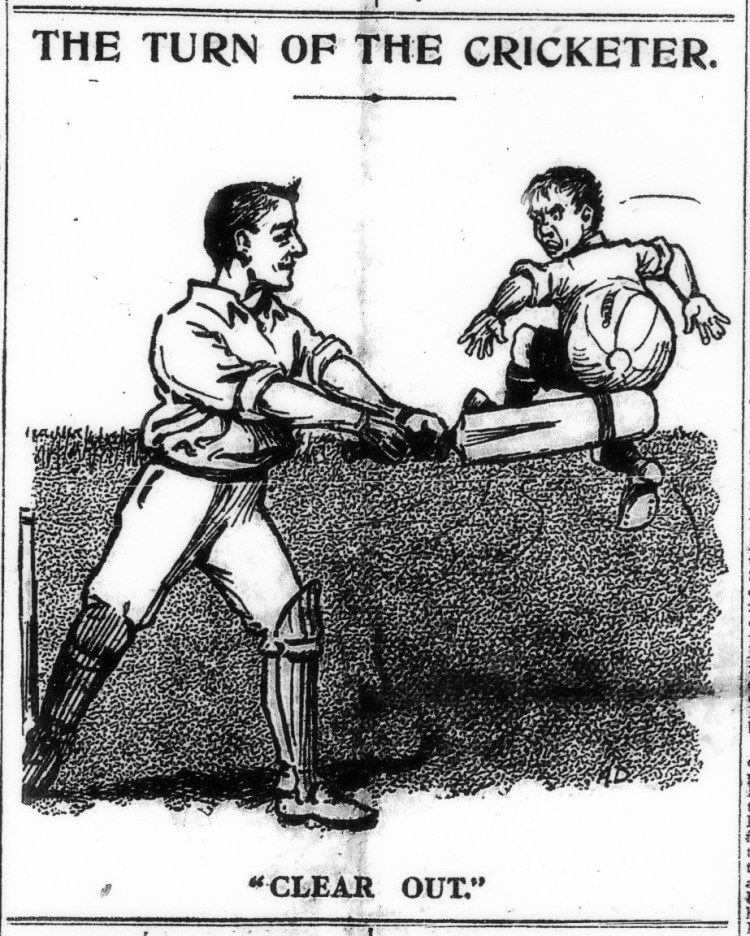 The Turn of the Cricketer cartoon