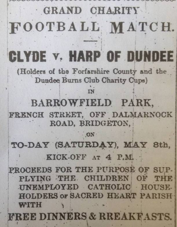 clyde-v-dundee-harp-advert-barrowfield-may-8th