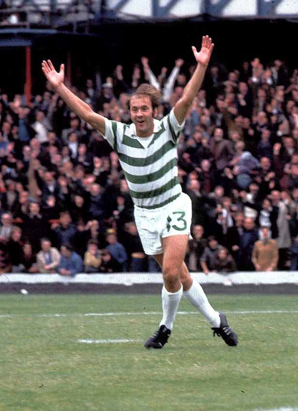 Harry Hood celebrates arms aloft