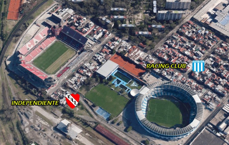 Stadia El Cilindro and Independiente grounds