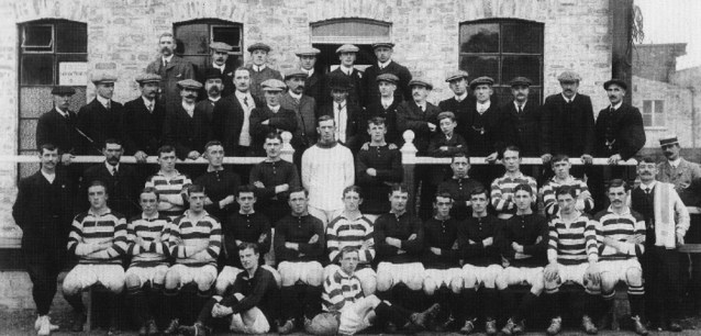 Dundee Hibernian first game v Hibernian 1909.jpg