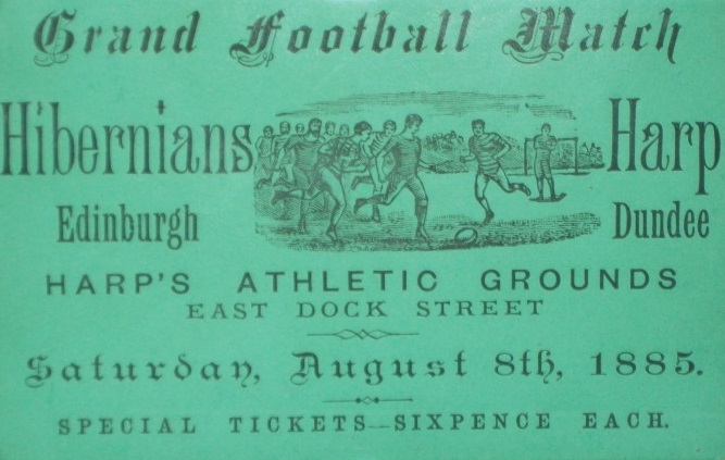 hibernians v harp match ticket, hampden museum