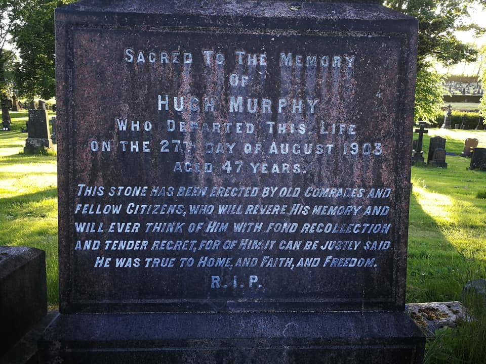 Hugh Murphy Memorial Dalbeth text