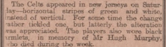 Hugh Murphy mention in Scottish Referee Third Lanark v Celtic first Hoops 29.8.03